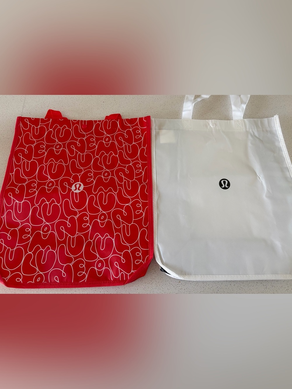 Lululemon large reusable shopping bags totes NEW